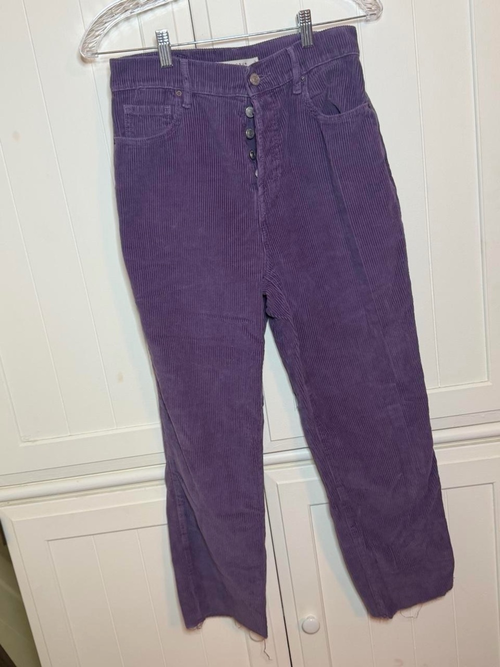 PacSun Purple Corduroy High-Rise Straight Pants